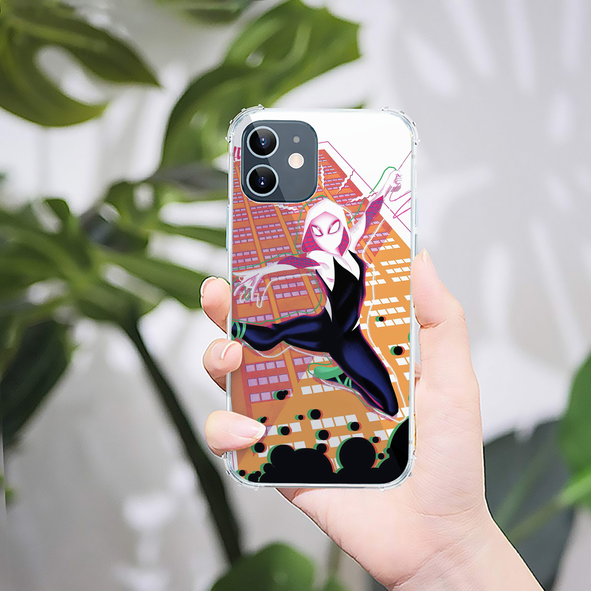 （画像用） Spider Man スパイダーマン 【iPhone 12シリーズ対応】透明スマホケース（クリアソフトケース）